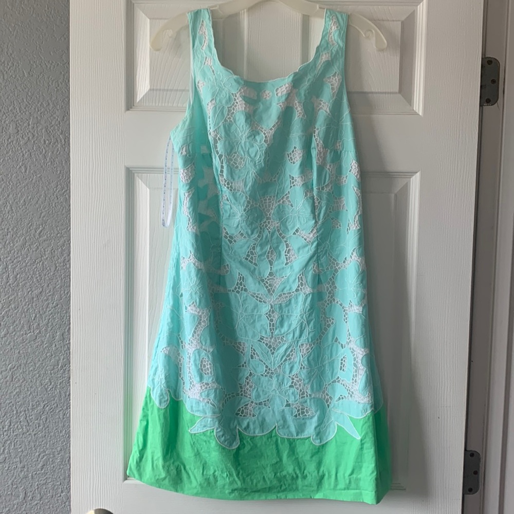 Lilly Pulitzer Capricia dress in engineered eyelet